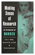 Stock image for Making Sense of Research : An Introduction for Nurses for sale by Better World Books