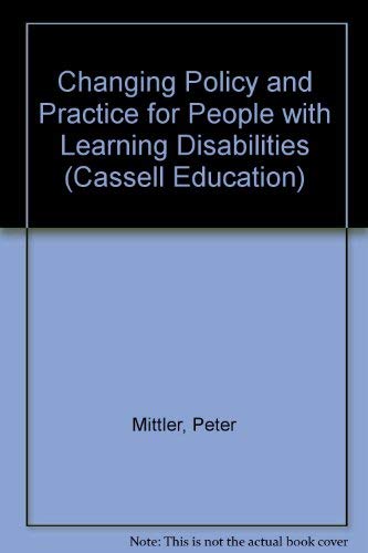 Imagen de archivo de Changing Policy and Practice for People with Learning Disabilities a la venta por JuddSt.Pancras