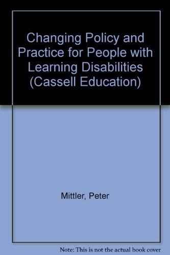 Stock image for Changing Policy and Practice for People with Learning Disabilities for sale by JuddSt.Pancras