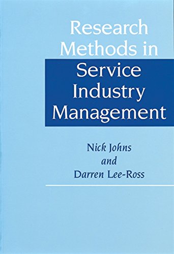 9780304335121: Research Methods in Service Industry Management
