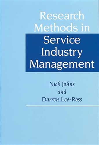 Stock image for Research Methods in Service Industry Management for sale by WorldofBooks