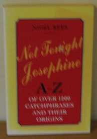 Imagen de archivo de NOT TONIGHT, JOSEPHINE' a la venta por ThriftBooks-Dallas