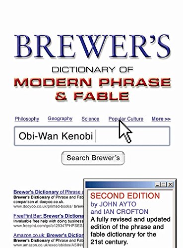 Imagen de archivo de Brewer's Dictionary of Modern Phrase & Fable a la venta por WorldofBooks