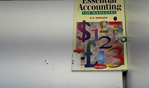 Imagen de archivo de Essential Accounting for Managers a la venta por Anybook.com