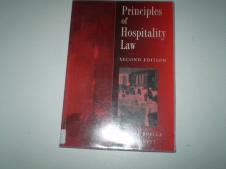 Imagen de archivo de Principles of Hospitality Law a la venta por WorldofBooks