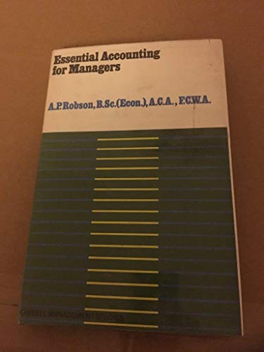 Beispielbild fr Essential Accounting for Managers zum Verkauf von Anybook.com