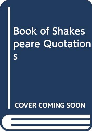 Imagen de archivo de Book of Shakespeare Quotations a la venta por WorldofBooks