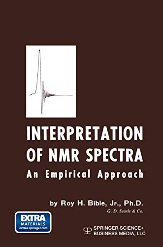 Beispielbild fr Interpretation of NMR Spectra : An Empirical Approach zum Verkauf von Better World Books