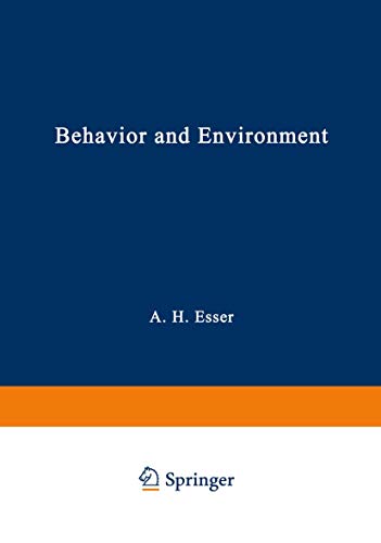 Imagen de archivo de Behavior and Environment : The Use of Space by Animals and Men a la venta por Better World Books