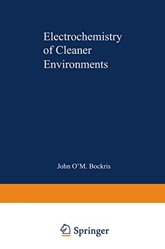 Imagen de archivo de Electrochemistry of Cleaner Environments a la venta por Better World Books