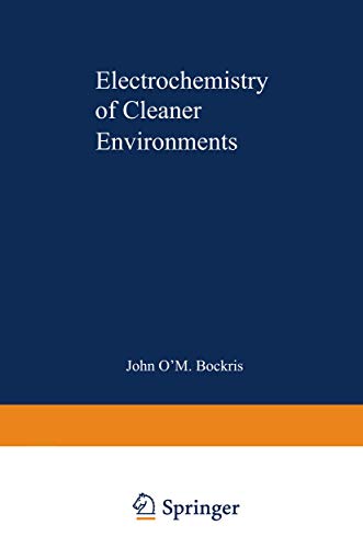 Stock image for Electrochemistry of Cleaner Environments for sale by Better World Books