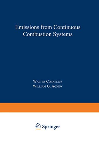 Imagen de archivo de Emissions from Continuous Combustion Systems a la venta por BookDepart