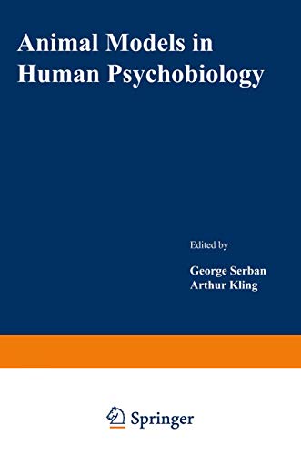 Imagen de archivo de Animal Models in Human Psychobiology a la venta por Tiber Books