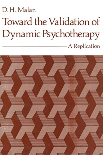 Imagen de archivo de Toward the Validation of Dynamic Psychotherapy: A Replication a la venta por Anybook.com