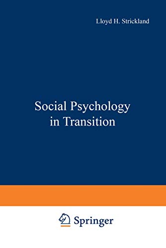 Stock image for Social Psychology In Transition for sale by Better World Books