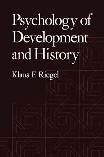 Beispielbild fr Psychology of Development and History zum Verkauf von Better World Books