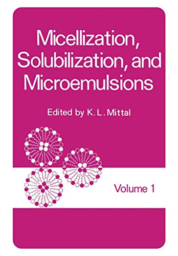 Beispielbild fr Micellization, Solubilization, and Microemulsions: Volume 1 zum Verkauf von ThriftBooks-Dallas