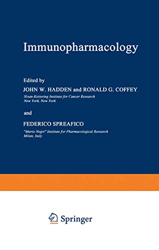 Beispielbild fr Immunopharmacology zum Verkauf von Better World Books
