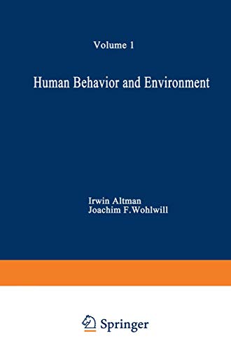 Imagen de archivo de Human Behavior and Environment a la venta por Better World Books