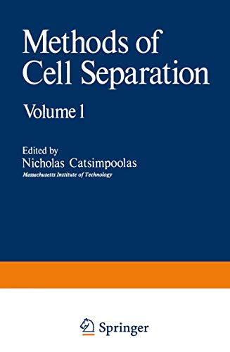 Beispielbild fr Methods of Cell Separation. zum Verkauf von Plurabelle Books Ltd