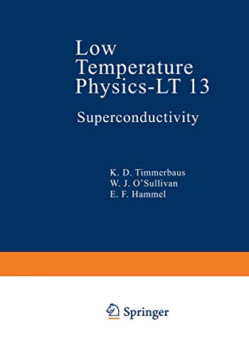 Imagen de archivo de Superconductivity (Low Temperature Physics-Lt 13, Vol. 3) a la venta por TranceWorks