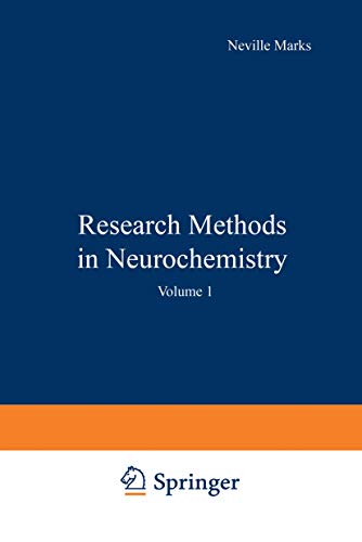 9780306360015: Research Methods in Neurochemistry: v. 1