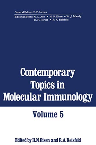 Stock image for Contemporary Topics in Molecular Immunology for sale by Better World Books