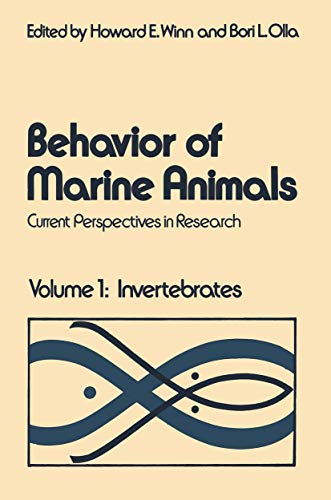 Beispielbild fr Behavior of Marine Animals Vol. 1 : Invertebrates zum Verkauf von Better World Books