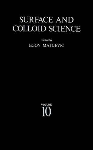 Stock image for Surface and Colloid Science, Vol. 10 for sale by PsychoBabel & Skoob Books