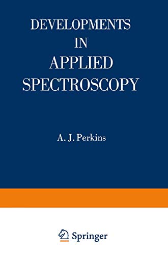 Stock image for Developments in Applied Spectroscopy for sale by Lexington Books Inc