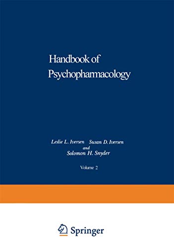 Imagen de archivo de Handbook of Psychopharmacology. Volume 2: Principles of Receptor Research a la venta por G. & J. CHESTERS