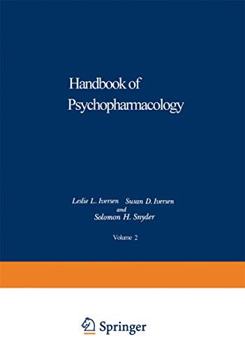 Handbook of Psychopharmacology, Volume 2: Principles of Receptor Research