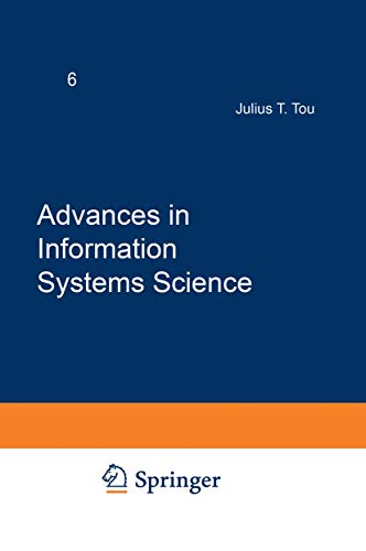 Beispielbild fr Advances in Information Systems Science: Volume 6 zum Verkauf von Ammareal