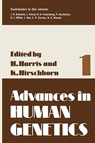 Stock image for Advances in Human Genetics for sale by Better World Books