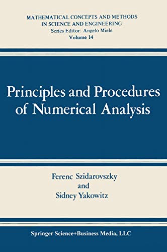 Image d'archives pour Principles and Procedures of Numerical Analysis (Mathematical Concepts and Methods in Science and Engineering, 14) mis en vente par Ria Christie Collections