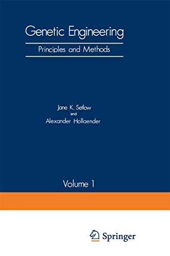 9780306401541: Genetic Engineering: Principles and Methods Volume 1: Vol.1