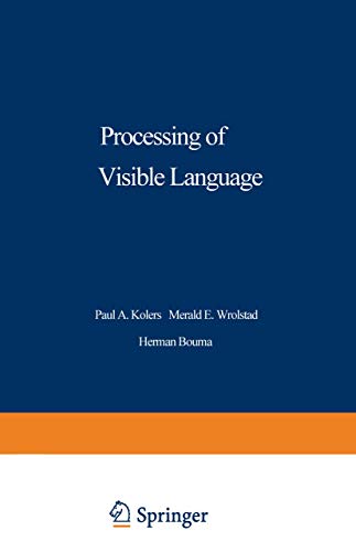 Stock image for Processing of Visible Language for sale by Better World Books