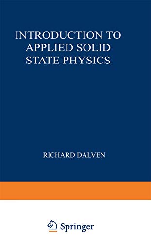 Stock image for Introduction to Applied Solid State Physics for sale by Ammareal
