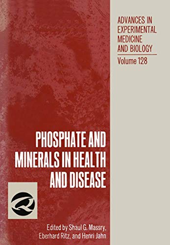 Stock image for Phosphate and Minerals in Health and Disease (NATO Advanced Study Institutes Series: Series B, Physics) for sale by HPB-Red