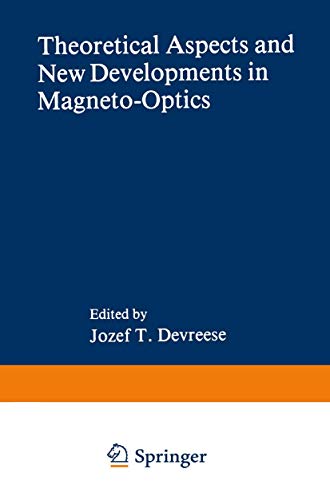 Imagen de archivo de Theoretical Aspects and New Developments in Magneto-Optics a la venta por David's Books