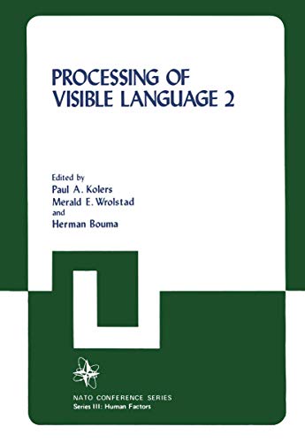 Stock image for Processing of Visible Language 2 (NATO Conference Series / III Human Factors) for sale by Phatpocket Limited