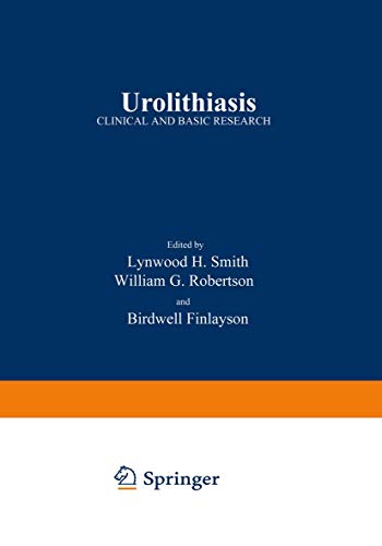 Stock image for Urolithiasis, Clinical and Basic Research for sale by Book Grove, RMABA