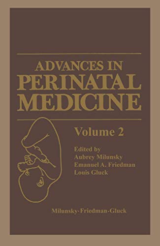 Beispielbild fr Advances in Perinatal Medicine Vol. 2 zum Verkauf von Wonder Book