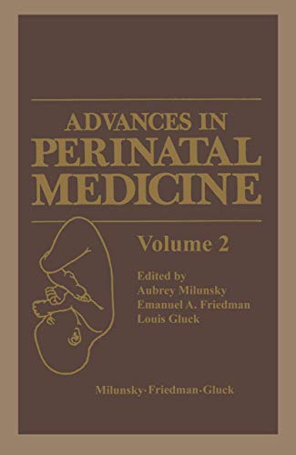 Imagen de archivo de Advances in Perinatal Medicine Vol. 2 a la venta por Wonder Book