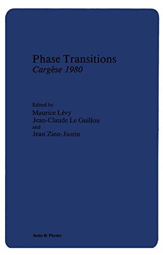 Beispielbild fr Phase Transitions: Cargese 1980 (Nato Advanced Study Institutes Series. Series B, Physics, V. 72) zum Verkauf von Alplaus Books