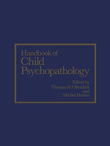 Stock image for Handbook of Child Psychopathology for sale by Better World Books