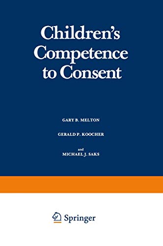 Stock image for Children's Competence to Consent for sale by Better World Books