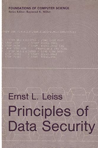 Beispielbild fr Principles of Data Security (Foundations of Computer Science) zum Verkauf von Ammareal