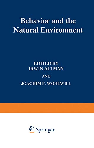 Imagen de archivo de Behavior and the Natural Environment (Human Behavior and Environment) a la venta por Webster's Bookstore Cafe, Inc.