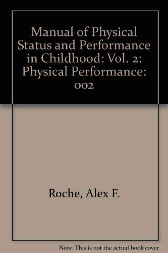 Immagine dell'editore per Manual of Physical Status and Performance in Childhood:Vol. 2:Physical Performance venduto da Phatpocket Limited